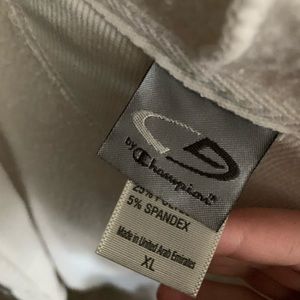 champion white extra large zip up